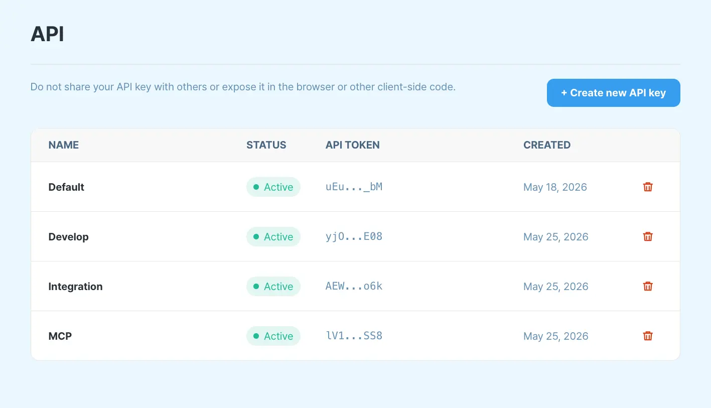 API Keys and Bulk Story Selection